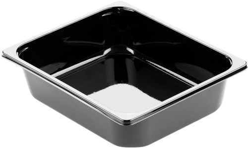 Duni CPET-Schale ½ GN 325 x 265 x 79 mm Schwarz ungeteilt, 80 Stk/Krt (1 x 80 Stk)