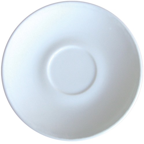 Restaurant Uni Untertasse 15,3cm * passend zur Obertasse 25cl Arcoroc Blanc (gehärtet)