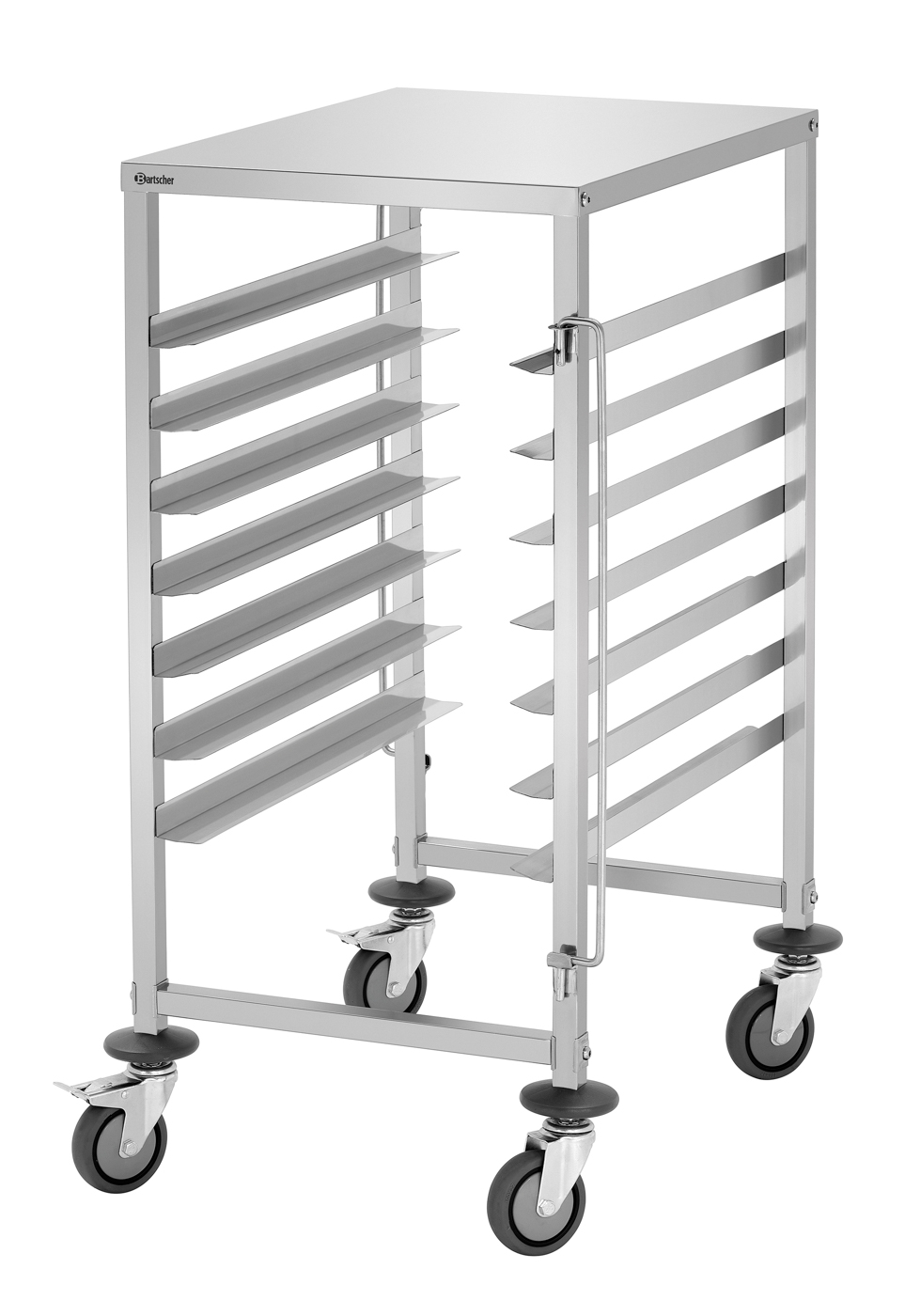 Bartscher Euronormwagen AEN700-6040 |Eigenschaften: Je eine Behältersicherung anVorder- und Rückseite | Maße: 53,5 x 68,5 x 101