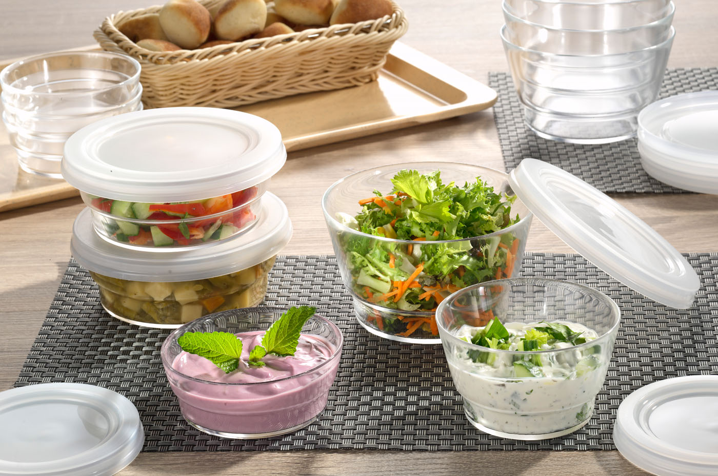 So Urban Stapelschale 14 cm Durchmesser, hohe Ausführung mit 80 cl, stapelbar