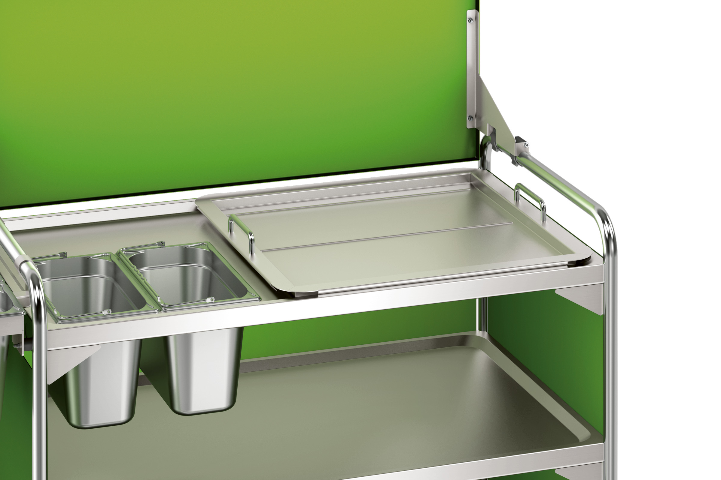 BLANCO Tropfwanne aus rostfeiem Edelstahl zum Abstellen von Gläsern, Tassen und Gläserkörben 500 x 500 mm, mit zwei integrierten Stegen am