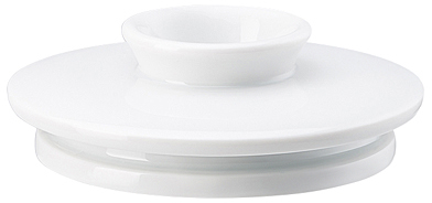 Mesh Weiss von Rosenthal, Deckel zu Teekanne von Rosenthal, aus Porzellan