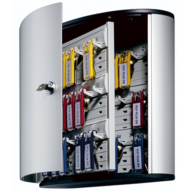 DURABLE Schlüsselschrank KEY BOX 30,2 x 28 x 11,8 cm (B x H x T) 36 Schlüssel Aluminium silber metallic