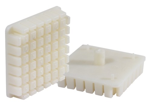 Zusätzlicher Drücker 10x10mm zu Schneideapparat aus Edelstahl 18/10, Schneideinsatz 8 x 8 mm, 20,5 cm Nutzhöhe, zum