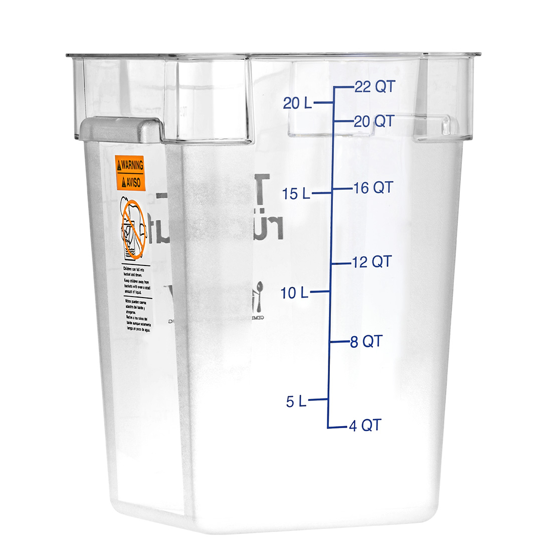 Behälter UAW Druck: Produktionsabfall Maße: 283x283x400mm, Polycarbonat