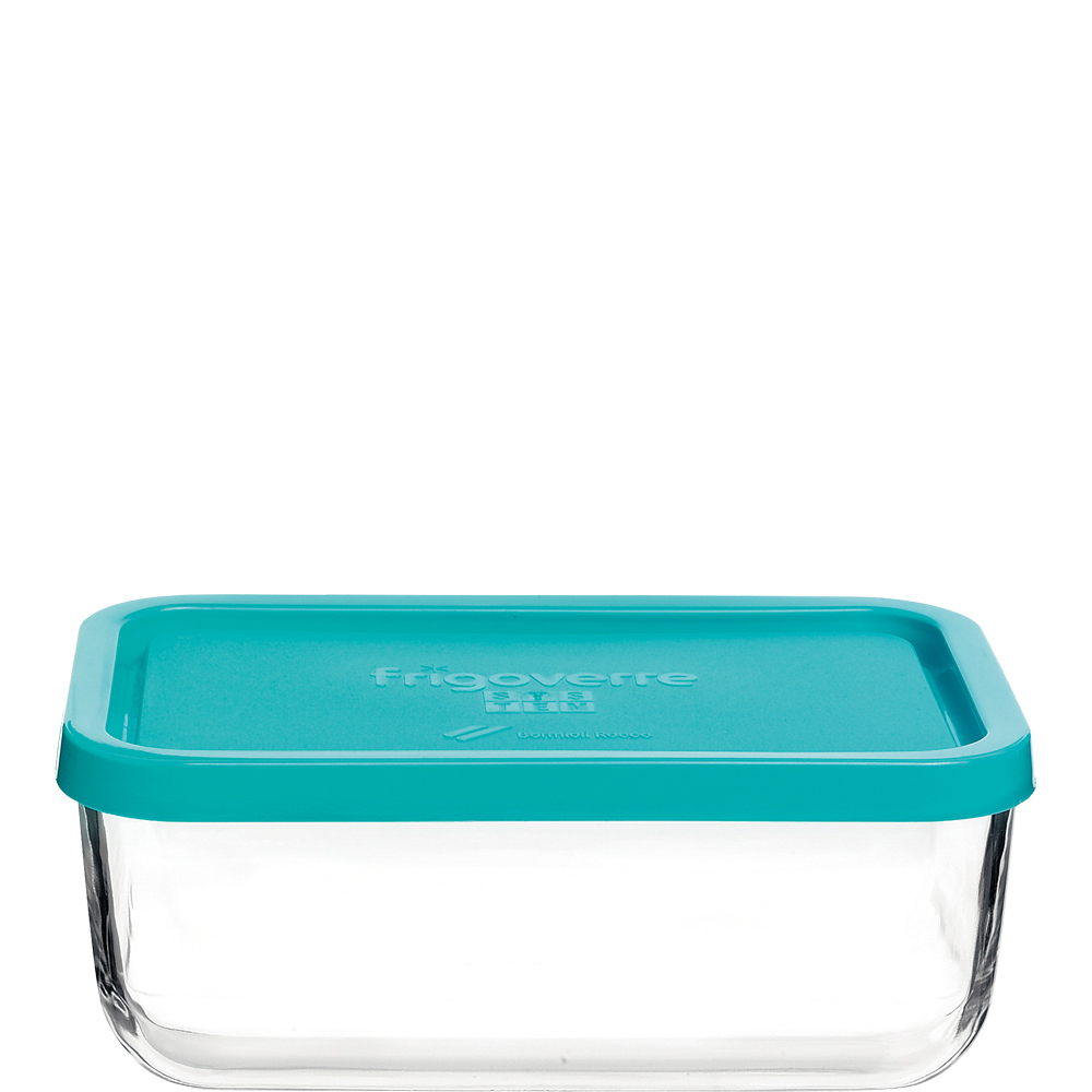 Bormioli Rocco Frigoverre Classic Box rechteckig 140cl, 210x130cm, blauer PP-Deckel, blau, Polypropylen (PP)