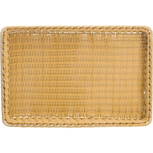 Westmark Korb rechteckig mit Metallrahmen, 60 x 40 x 7 cm, hellbeige