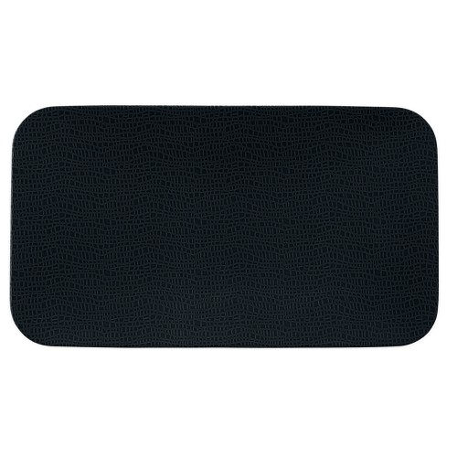 Seltmann Coupteller flach rechteck. 35x20cm M5385, 4, Form: Coup Fine Dining, Dekor: 57350 schwarz