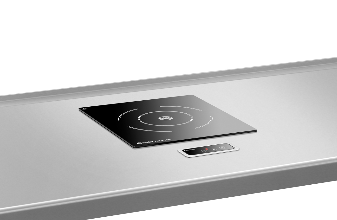 Bartscher Induktionswarmhalteplatte IW10-EBBF |Farbe: Schwarz ,Silber | Maße: 32 x 37 x 8,0 cm.Gewicht: 3,5 kg