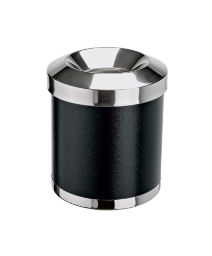 Papierkorb. pulverbeschichteter Stahl. mit selbstlöschendem, abnehmbarem