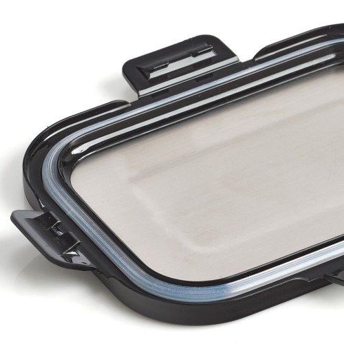 Vorratsbehälter, 600 ml, schwarz. Länge: 175 mm. Breite: 130 mm. Höhe: 60 mm