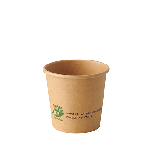 50 Portionsbecher, Pappe 90 ml Ø 6 cm · 5,8 cm braun von PAPSTAR