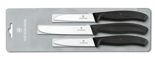 Victorinox Gemüsemesser-Set SwissClassic, 3-tlg., schwarz