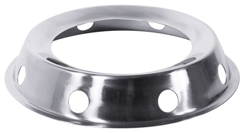 Ringständer aus Edelstahl, matt poliert, schwere Qualität, für Schüsseln von Ø 22 bis 40 cm Höhe: 4,5 cm, Durchmesser außen: 22 cm,