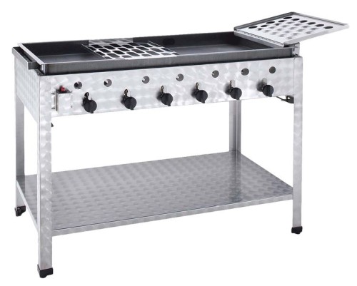 NEUMÄRKER Reibekuchen Gasstandbräter - 6 Brenner nur für Propan-/Butangas 1160x530x830 mm