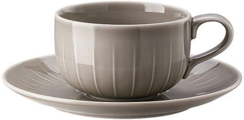 Joyn Grau von Arzberg, Kombitasse 2-teilig, aus Porzellan