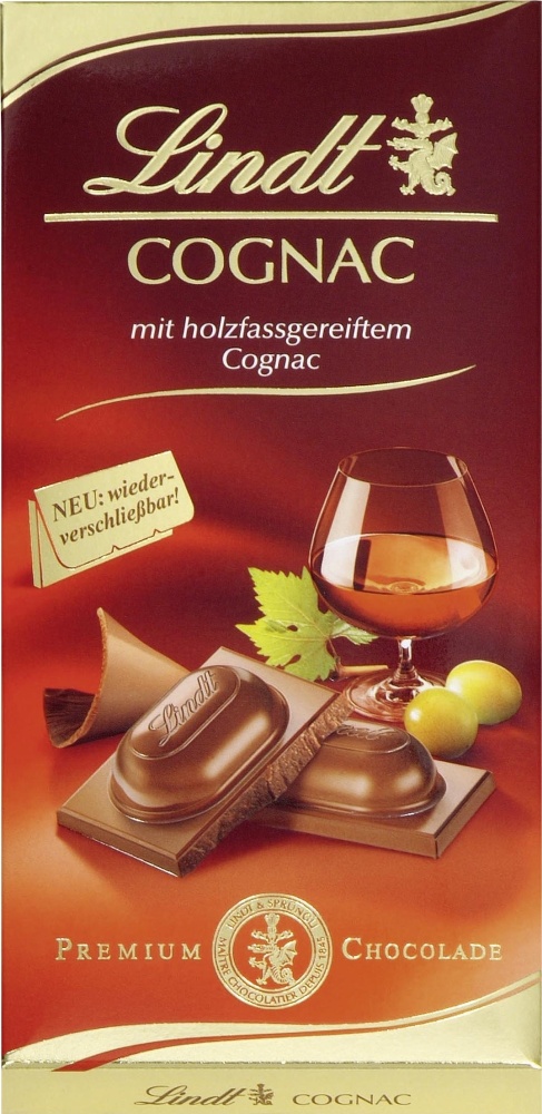 Lindt Cognac Schokolade 100G