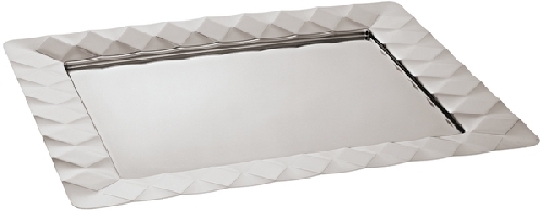 Sambonet Malia Versilbert/Relief Tablett 48x38 cm