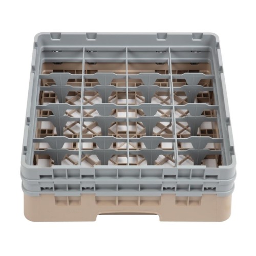 Cambro Gläserspülkorb beige mit 16 Fächern max Glashöhe 13,3cm. Dieser Gläserspülkorb bietet optimalen Schutz für Ihre