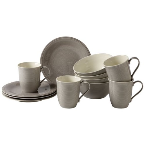 Villeroy & Boch Color Loop Stone Fruehstuecks Set 12-teilig