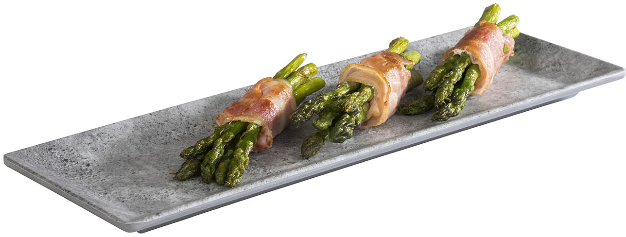 Tablett -ELEMENT- 31 x 10,5 cm, H: 1,5 cm Melamin Farbe: Betonoptik spülmaschinengeeignet stapelbar nicht mikrowellengeeignet