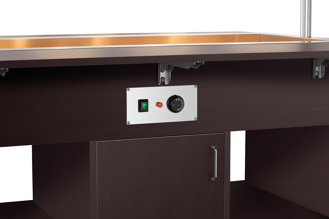 Bartscher Buffetwagen Kids W4110-150W |Temperaturbereich von: 30 °C | Maße: 142,5 x 116x 120,0 cm. Gewicht: 96 kg