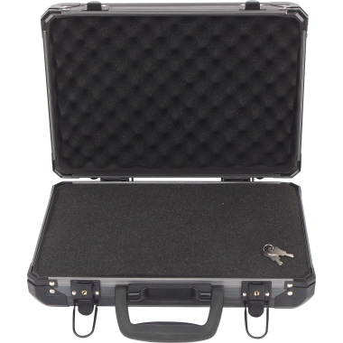 BASETech Werkzeugkoffer 330 x 90 x 230 mm (B x H x T) 5kg inkl. zuschneidbare Schaumstoffeinlage Aluminium schwarz,