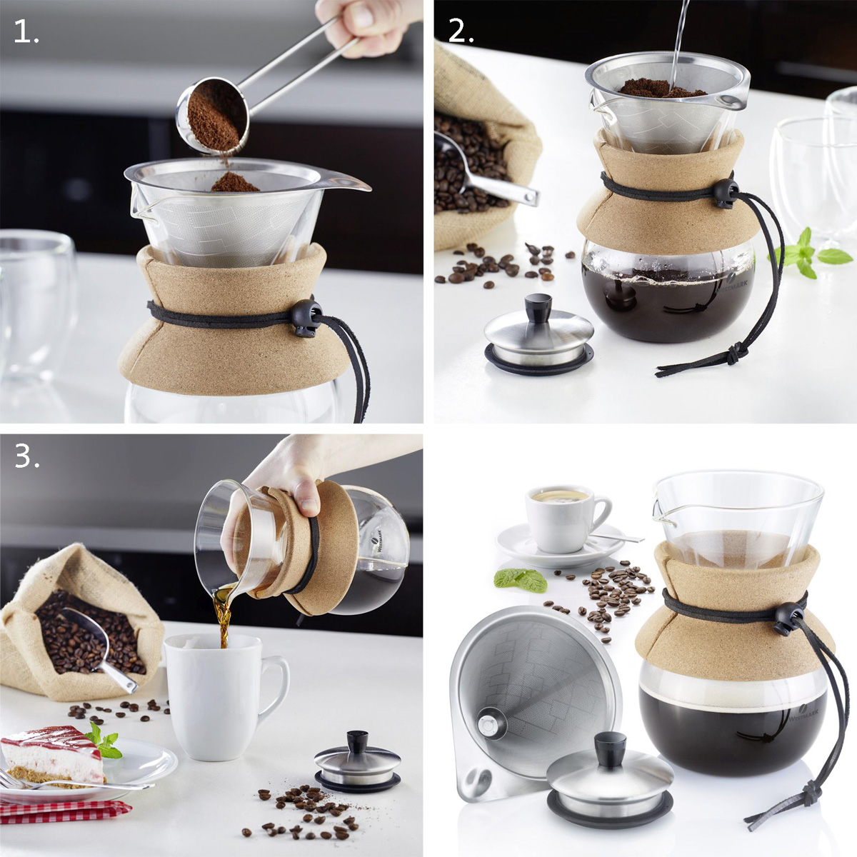 Kaffee-Bereiter mit Filter und Deckel »Brasilia«, 500 ml