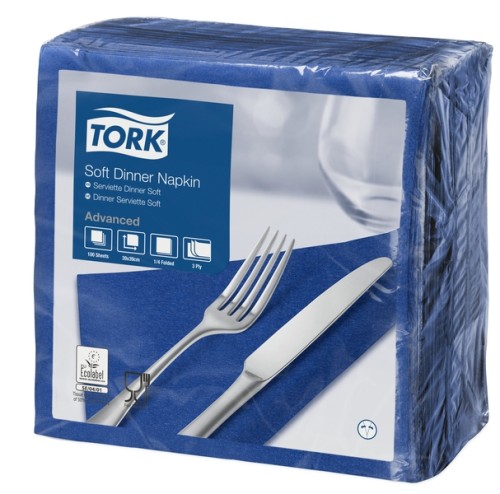 Tork Soft Dinnerserviette Dunkelblau Advanced Dunkelblau