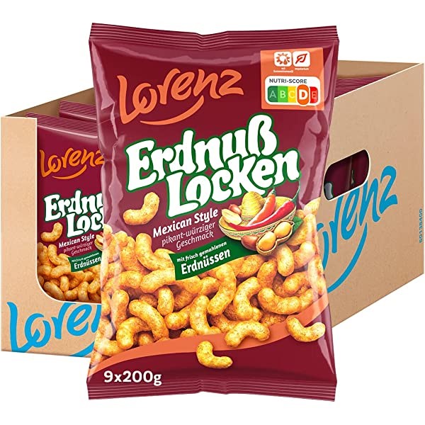 Lorenz Erdnuss Locken Mexican Style 175G