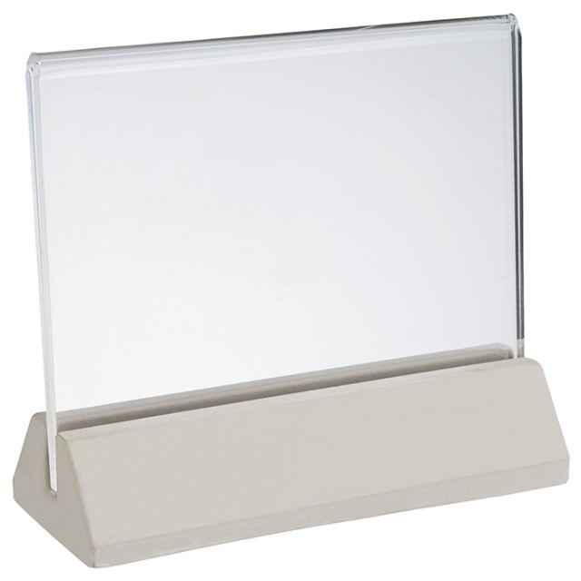 APS Kartenhalter, 2-teilig, 11,5 x 4,5 cm, H: 10 cm, Beton, Acryl, -ELEMENT-