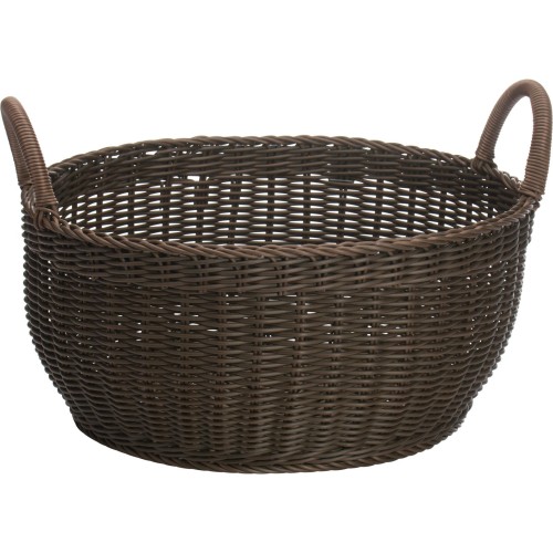 Westmark Füllkorb rund mit 2 Henkeln, Ø 42 x 19 cm, braun