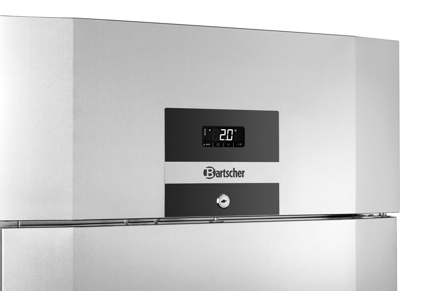 Bartscher Kühlschrank 700 GN210 | Innenbeleuchtung: Ja | Maße: 70,5 x 89,5 x 2090 cm. Gewicht: 146,4 kg