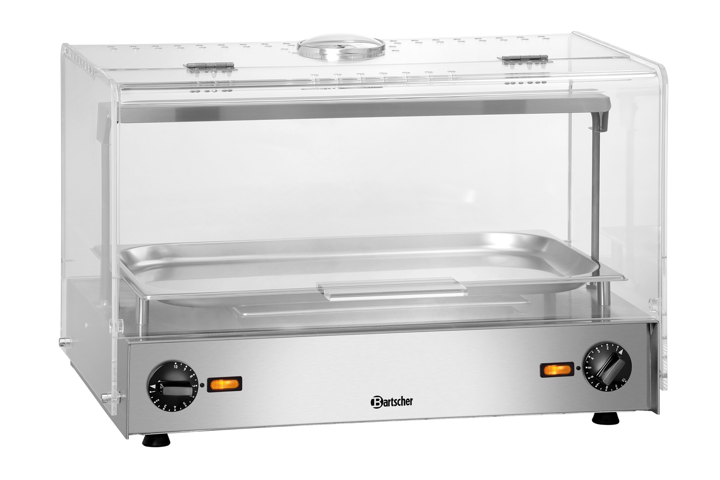 Bartscher Heiße Theke 1/1 GN THM |Temperaturregelung: Stufenlos | Maße: 61 x 41 x39,5 cm. Gewicht: 20,8 kg