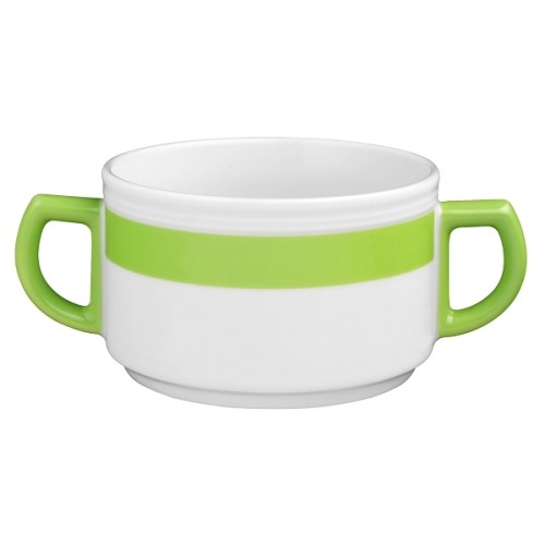 Seltmann Obere zur Suppentasse 0,35 l, Form: Vitalis, Dekor: 34927 grünes Band