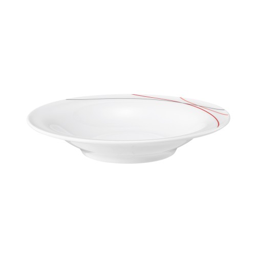 Seltmann Salatteller 19 cm, rund, Form: Community, Dekor: 57402 Red Line, hohe Kantenschlagfestigkeit, Made in Germany