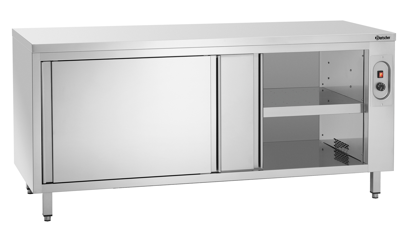 Bartscher Wärmeschrank 700, B1800 | Tiefe Innen:620 mm | Maße: 180 x 70 x 85,0 cm. Gewicht: 104 kg