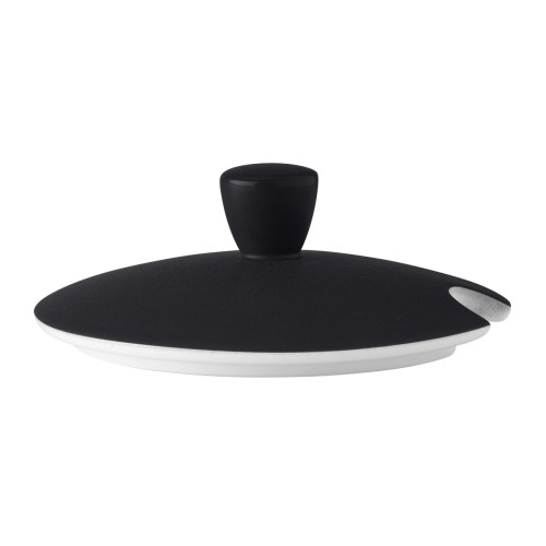 Seltmann Deckel zur Schüssel mit Deckel, rund, Form: Coup Fine Dining, Dekor: 57350 schwarz, hohe Kantenschlagfestigkeit, Made in Germany