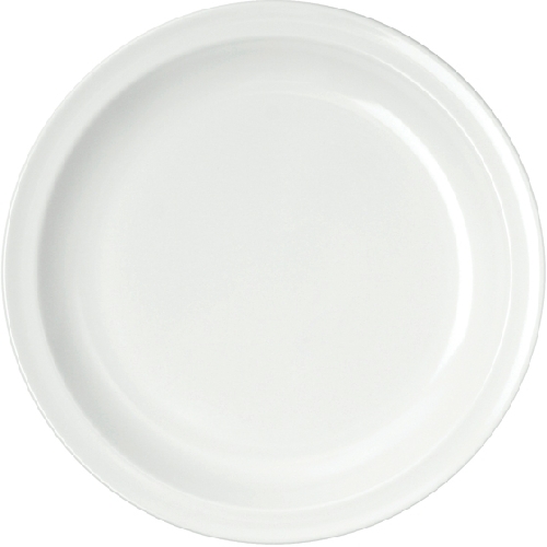 WACA Speiseteller COLORA in weiß, aus Melamin. Durchmesser: 23,5 cm.