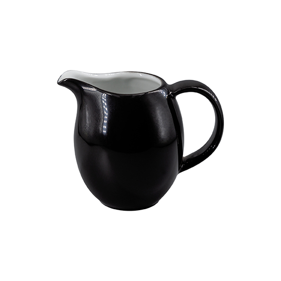 Gießer 0,20 l (alt 0,25 l) - Form: Table, Selection - Dekor 79920 schwarz - aus Porzellan., Hersteller: Eschenbach. "Made in Germany".