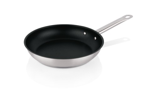 Pfanne. Chromnickelstahl. mit Antihaftbeschichtung. Durchmesser: 24 cm.