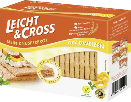 Leicht&Cross Weizen Knusperbrot 125G