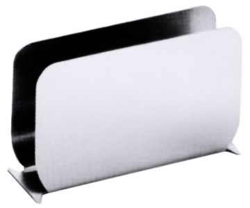 Serviettenhalter LUISE, aus Edelstahl 18/10, hochglänzend, Breite: 11 cm, Höhe: 7 cm