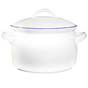 Terrine 2,70 l - Form: Today - Dekor 64069, Westerland - aus Porzellan. Hersteller:, Eschenbach. "Made in Germany".