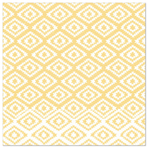 50 Servietten "ROYAL Collection" 1/4-Falz 40 cm x 40 cm safran "Ethnic Look" von PAPSTAR