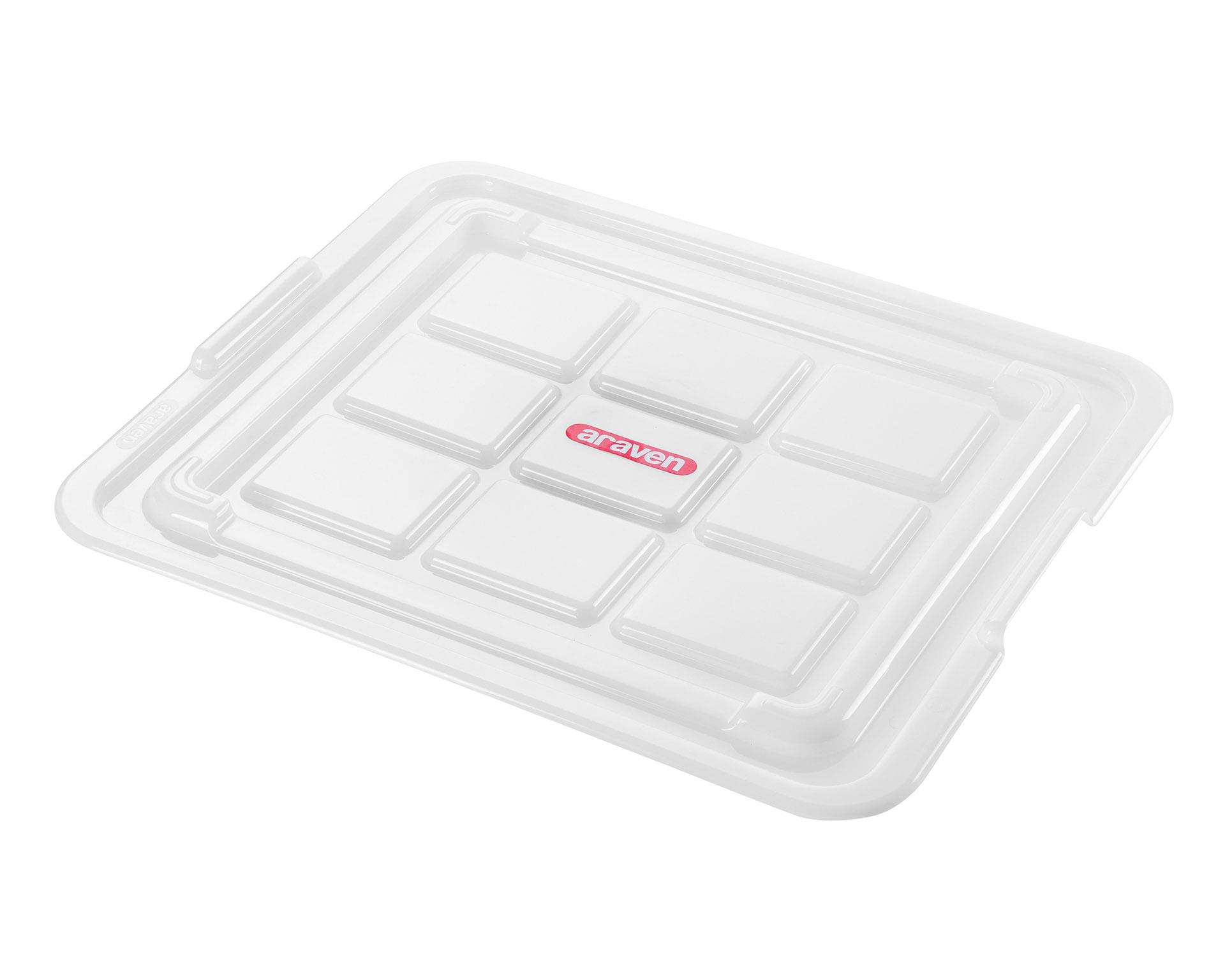 ARAVEN Deckel für GN 2/1 Lebensmittelbehälter aus HDPE Kunststoff