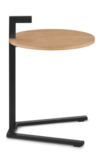 KELA Beistelltisch Oak Metall schwarz 37,0x55,0cm 39,5cmØ