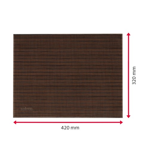 Westmark Tischset »Uni«, 42 x 32 cm, braun/schwarz meliert