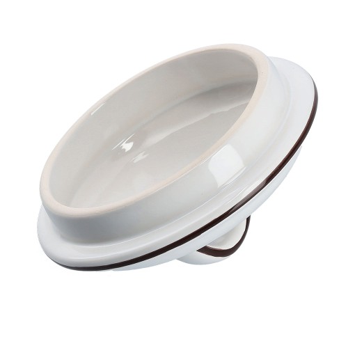 Vorratsdose "Garlic", 880 ml, Keramik, weiß / Maße: Ø 12x17,5 cm