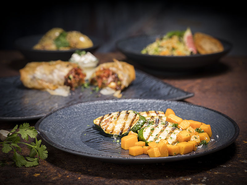 GN 1/1 Tablett -DARK WAVE- 53 x 32,5 cm, H: 2 cm Melamin innen: Dekor außen: schwarz spülmaschinengeeignet stapelbar nicht